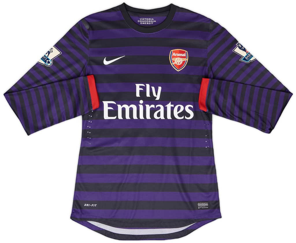 2012-13 Arsenal Match Issue Away L/S Shirt S. Cazorla #19