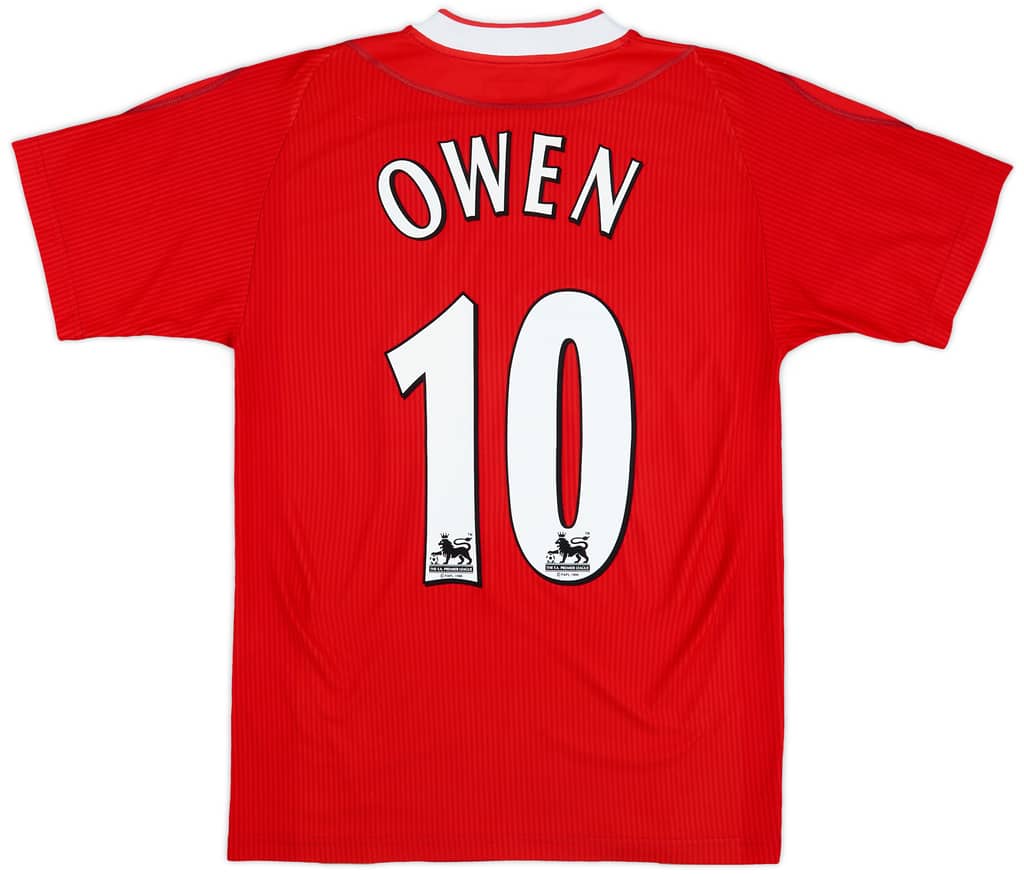 2002-04 Liverpool Home Shirt Owen #10 - 9/10 - (S)