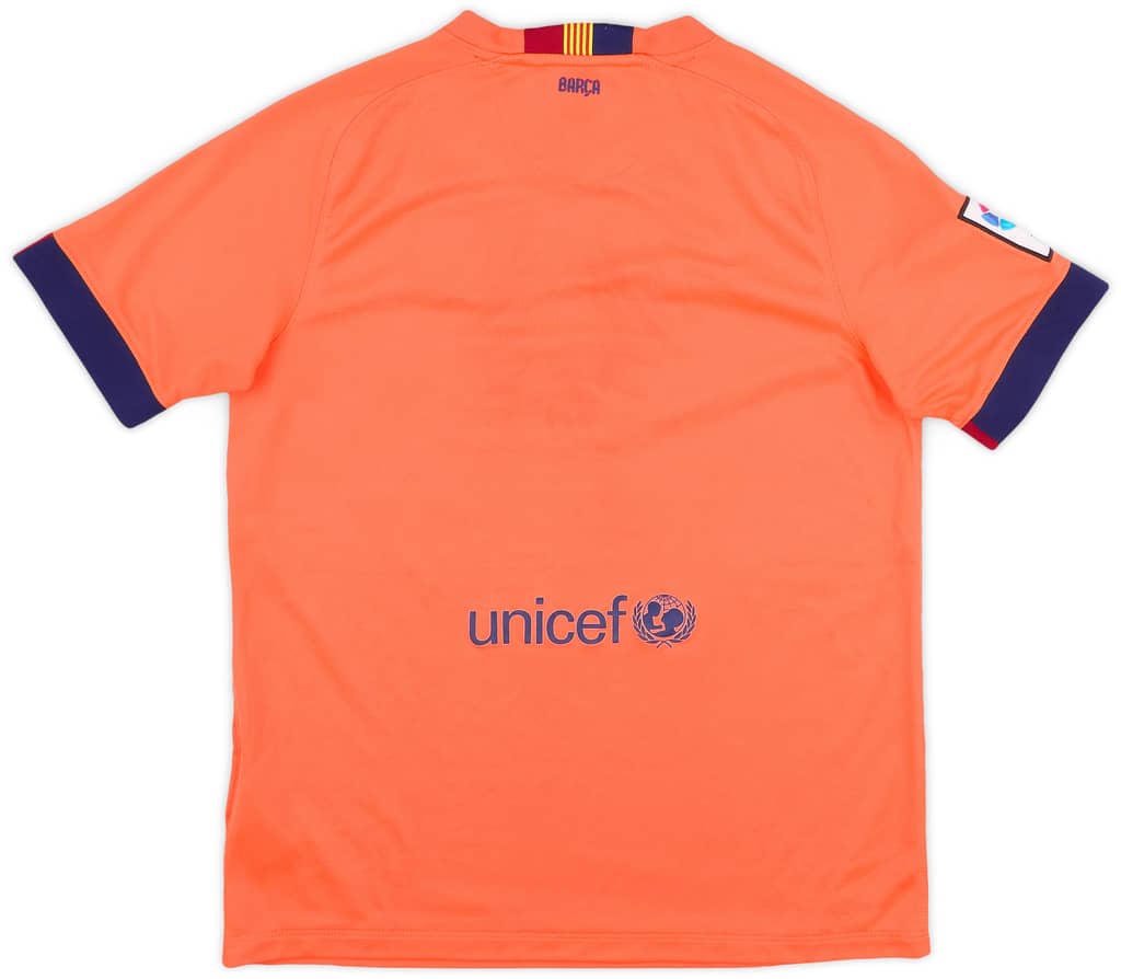 2014-15 Barcelona Away Shirt - 6/10 - (XL.Boys)