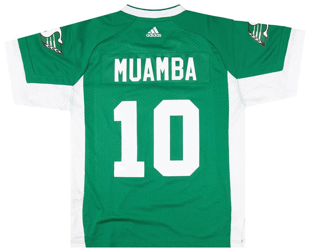 2016-17 Saskatchewan Roughriders Muamba #10 adidas Jersey (Home) L