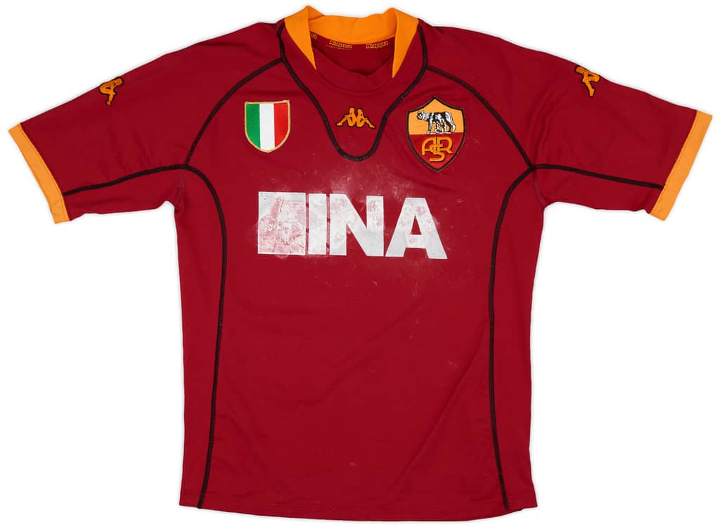 2001-02 Roma Home Shirt - 4/10 - (L)