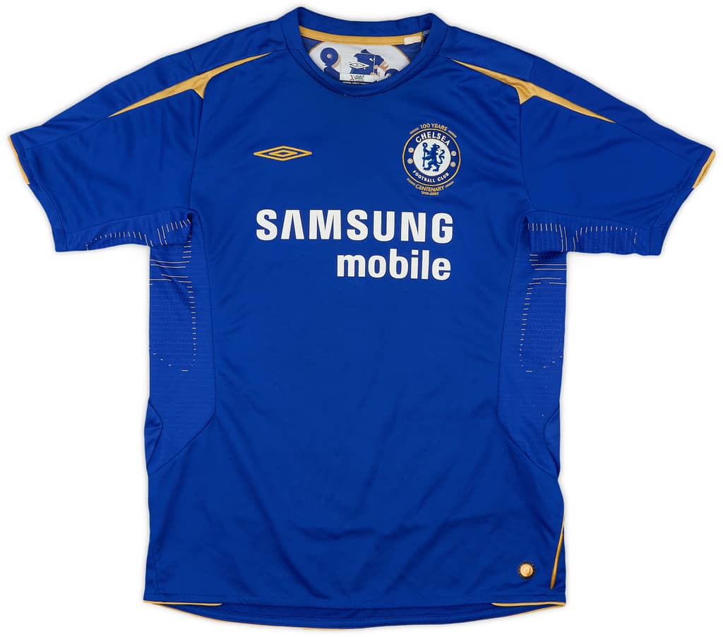 2005-06 Chelsea Centenary Home Shirt - 9/10 - (XL.Boys)