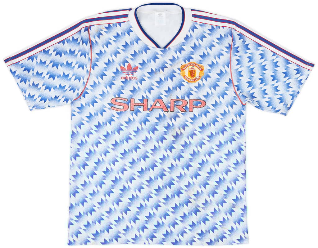 1990-92 Manchester United Away Shirt - 6/10 - (M)