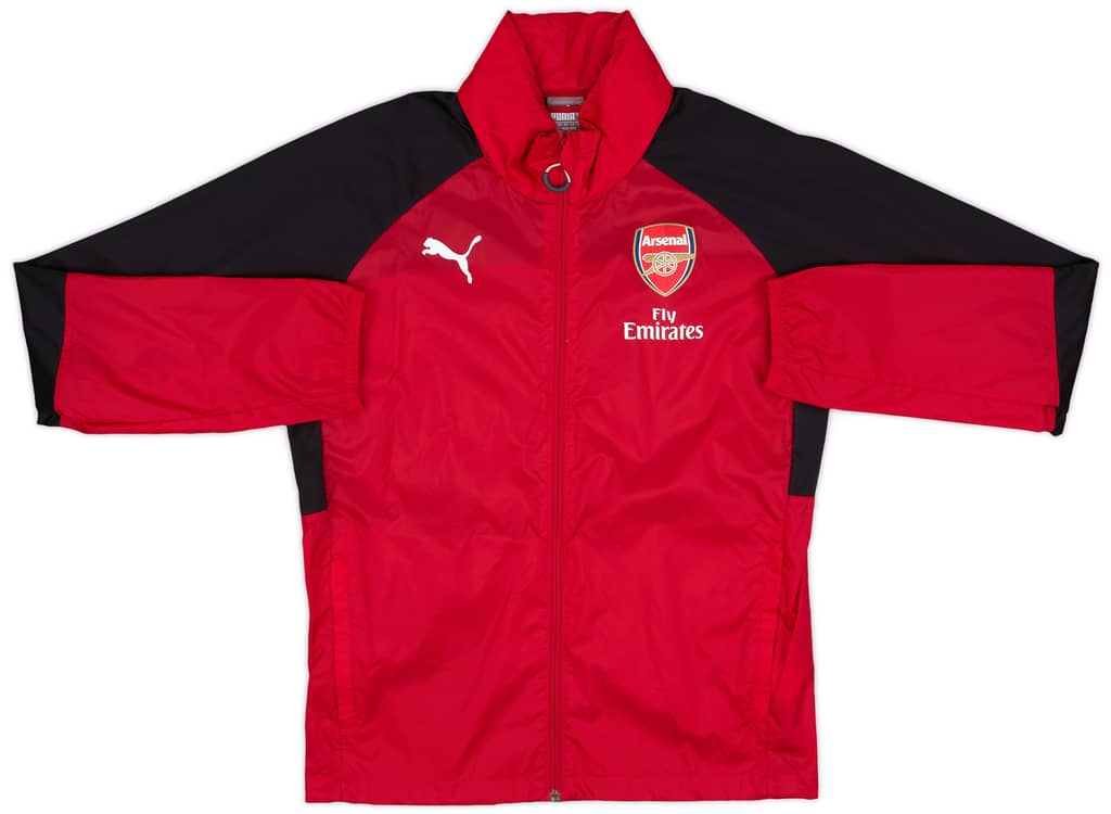 2017-18 Arsenal Puma Hooded Rain Jacket - 10/10 - (S)