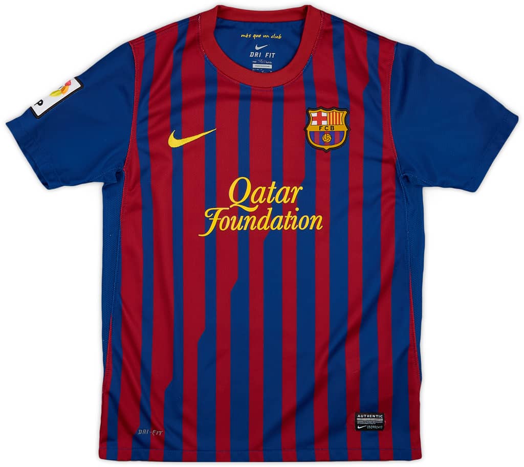 2011-12 Barcelona Home Shirt - 8/10 - (M.Boys)