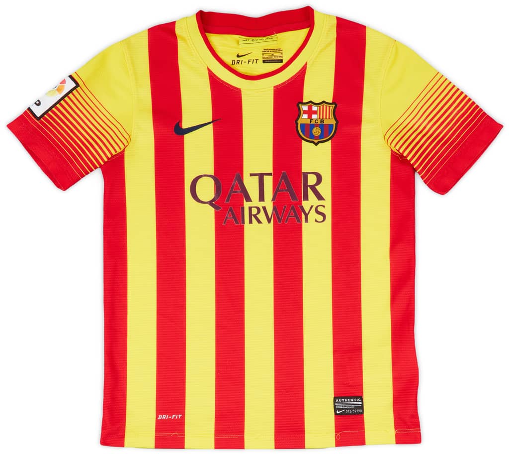 2013-15 Barcelona Away Shirt - 7/10 - (M.Boys)