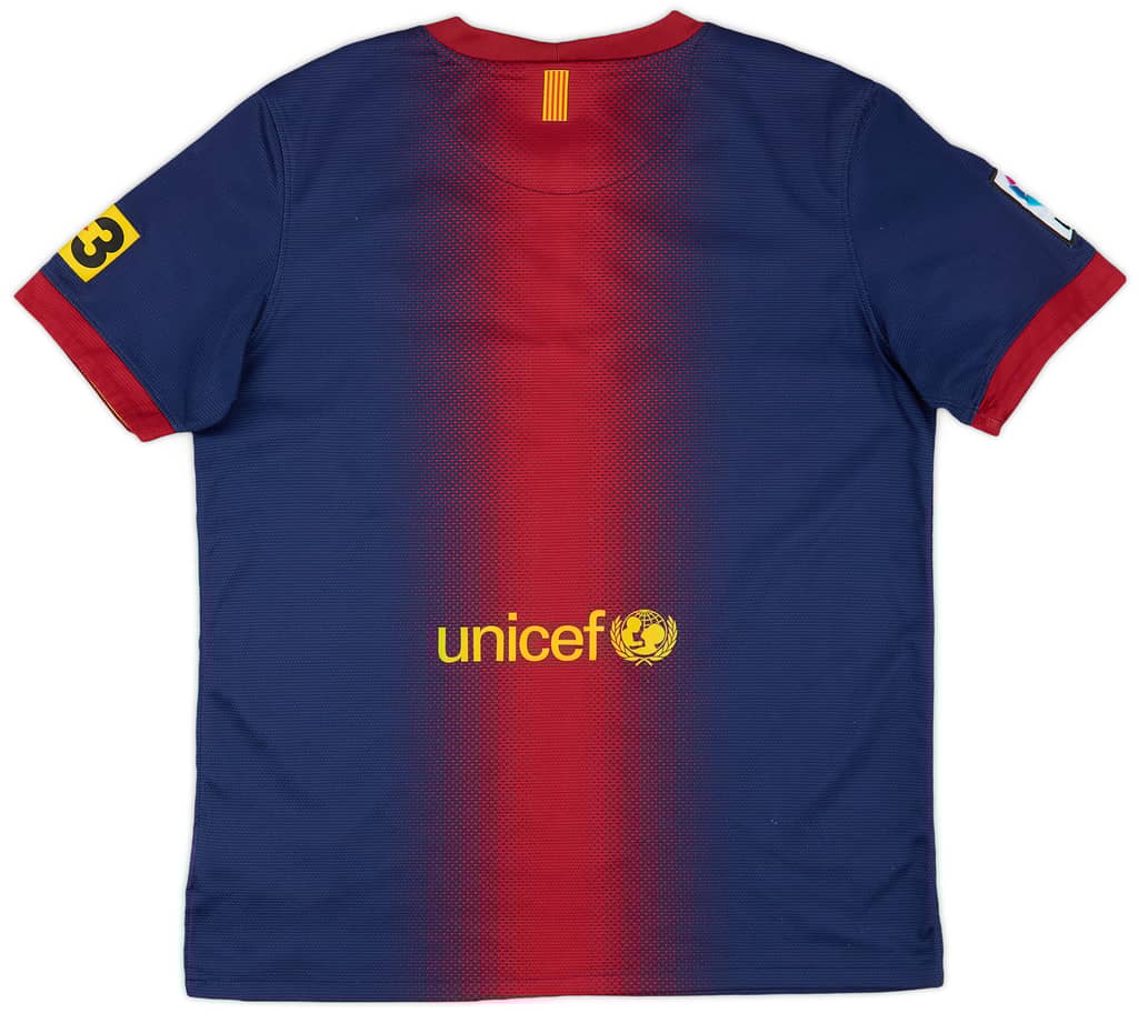 2012-13 Barcelona Home Shirt - 8/10 - (XL.Boys)