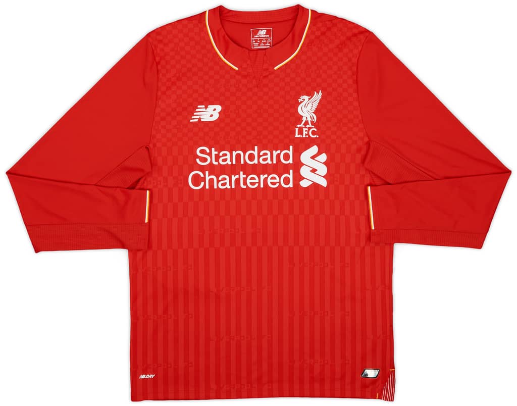 2015-16 Liverpool Home L/S Shirt Sturridge #15 - 9/10 - (S)
