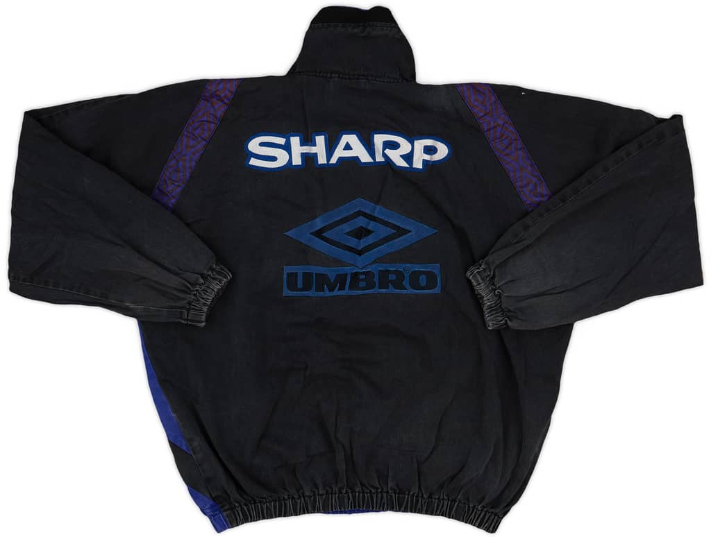 1996-97 Manchester United Umbro 1/4 Zip Drill Top - 6/10 - (M)