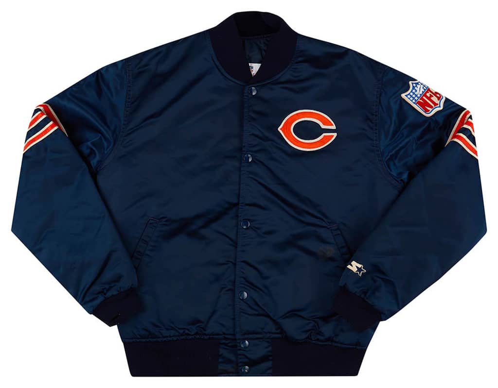 1980s Chicago Bears Starter Satin Varsity Jacket M