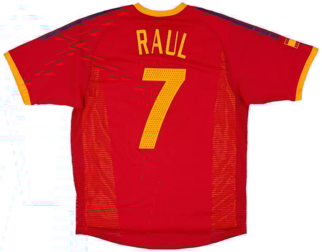 2002-04 Spain Player Issue Home Shirt Raul #7 - 6/10 - (M)