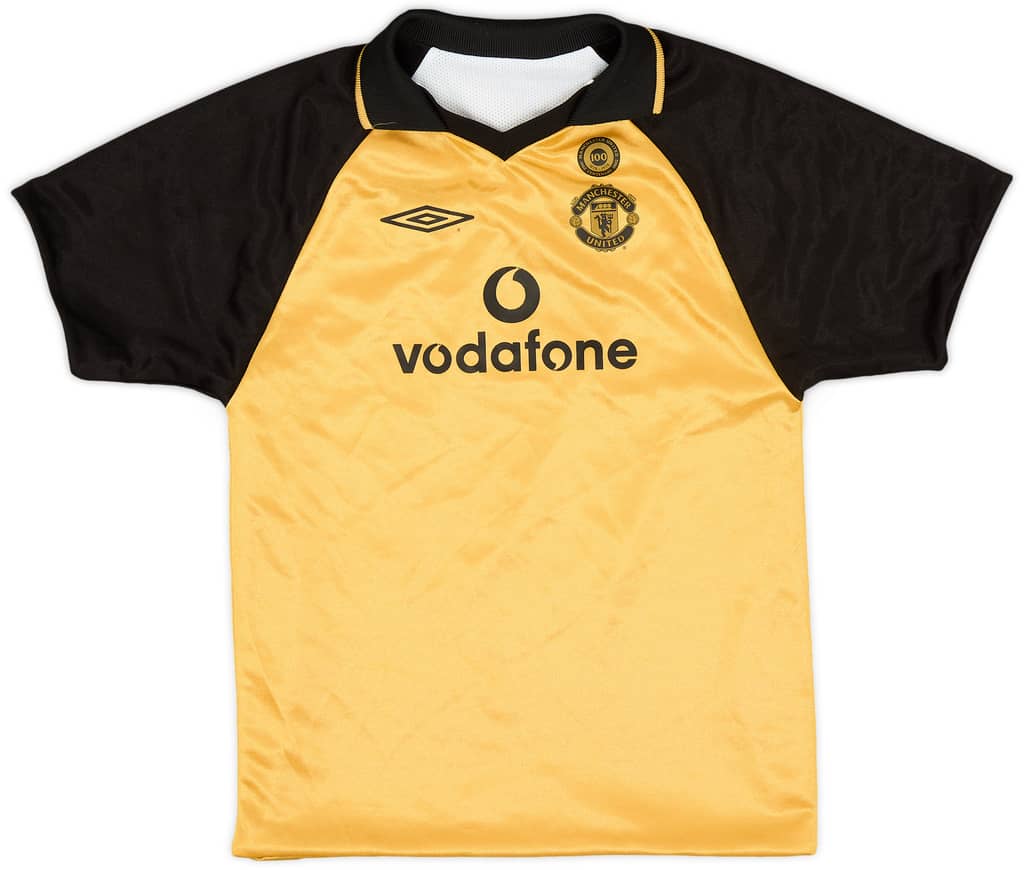 2001-02 Manchester United Centenary Away/Third Shirt - 8/10 - (6-7 Years)