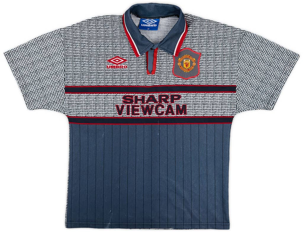 1995-96 Manchester United Away Shirt - 8/10 - (L.Boys)
