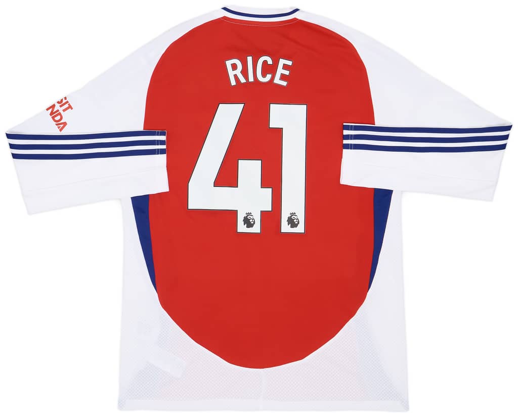 2024-25 Arsenal Home L/S Shirt Rice #41