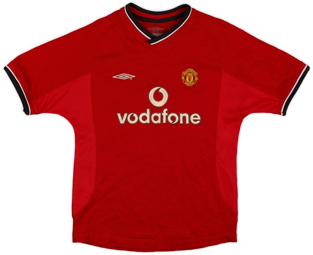 2000-02 Manchester United Home Shirt - 7/10 - (L.Boys)