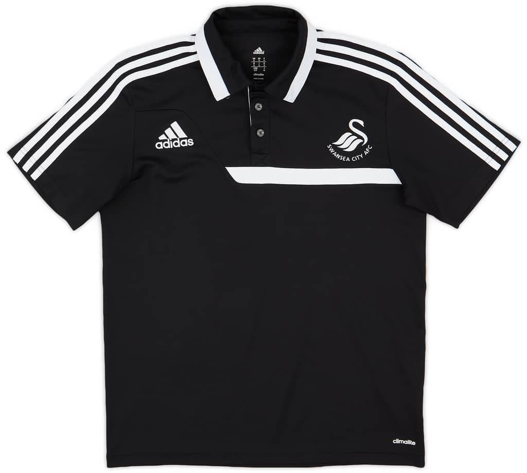 2013-14 Swansea adidas Polo Shirt - 9/10 - (S)