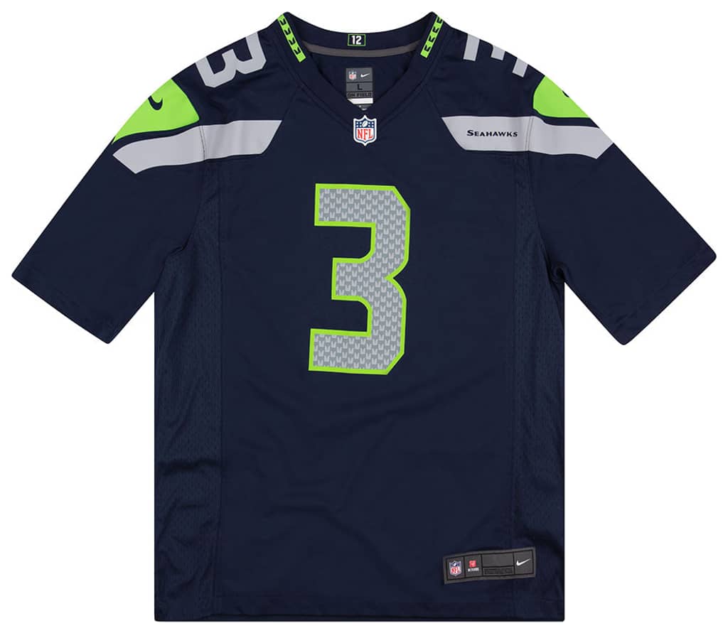 2012-18 Seattle Seahawks Wilson #3 Nike Game Jersey (Home) Y