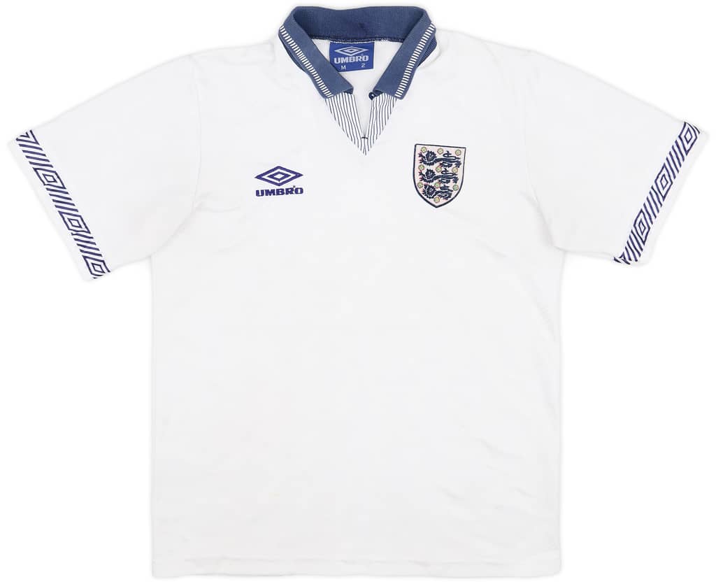 1990-92 England Home Shirt - 5/10 - (M)