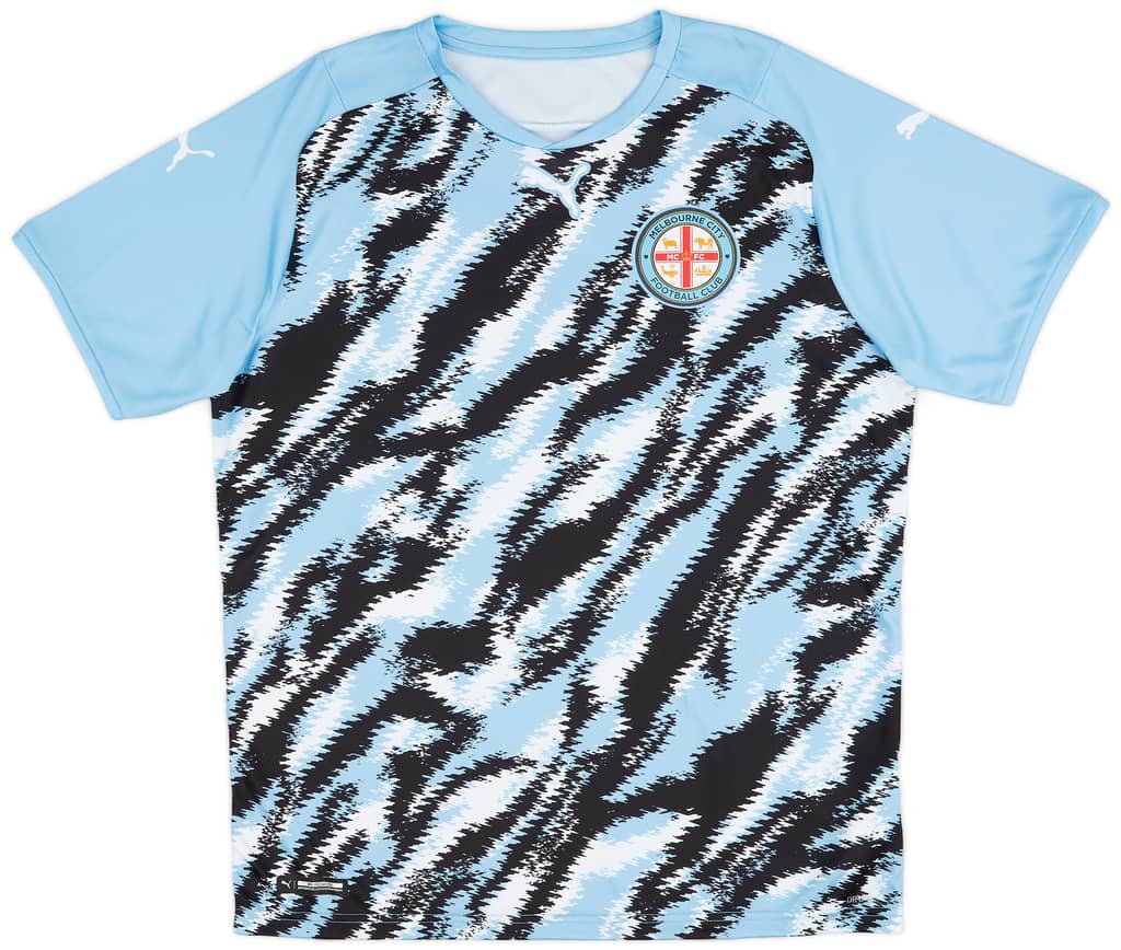 2021-22 Melbourne City Puma Pre-Match Training Shirt - 9/10
