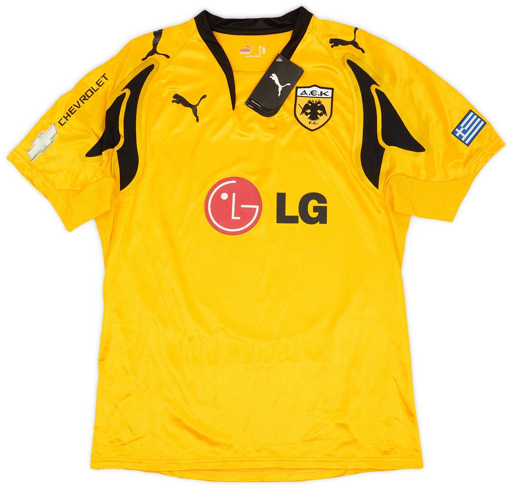 2007-08 AEK Athens Home Shirt Rivaldo #10 (L)
