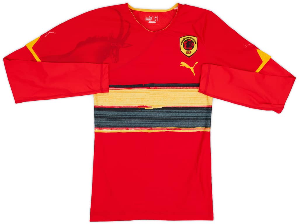 2010 Angola Player Issue Home L/S Shirt - 5/10 - (M)