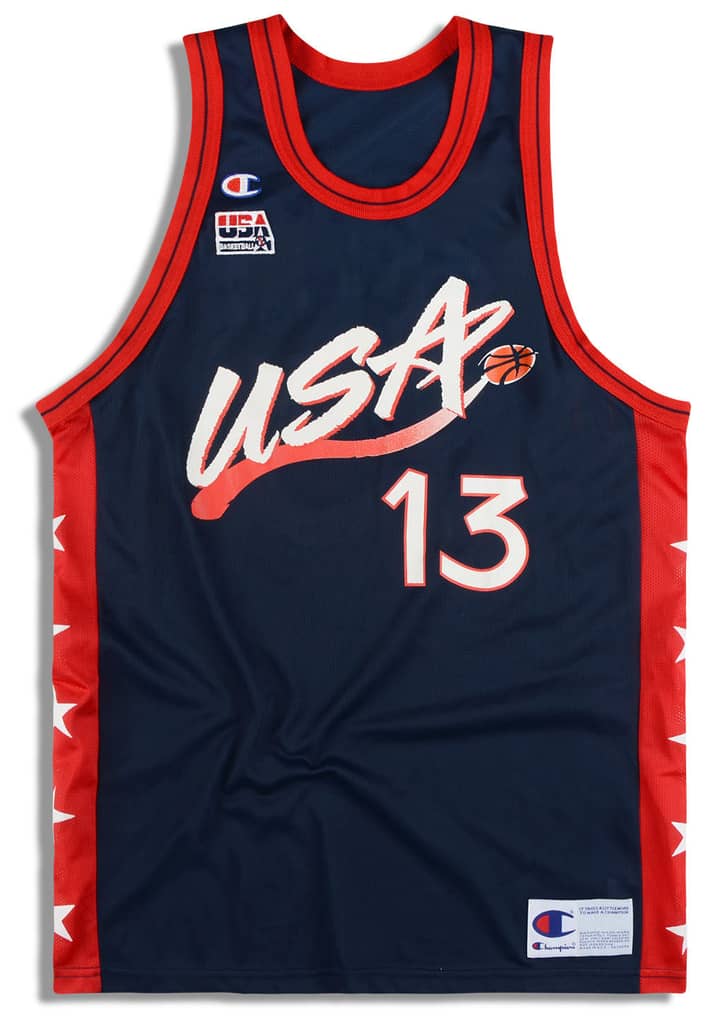 1996-99 USA O'Neal #13 Champion Jersey (Away) XL