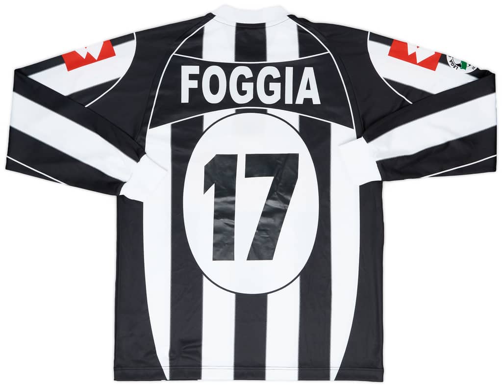 2005-06 Ascoli Match Issue Home Shirt Foggia #17
