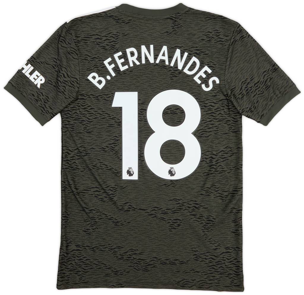 2020-21 Manchester United Away Shirt B.Fernandes #18 - 9/10 - (S)