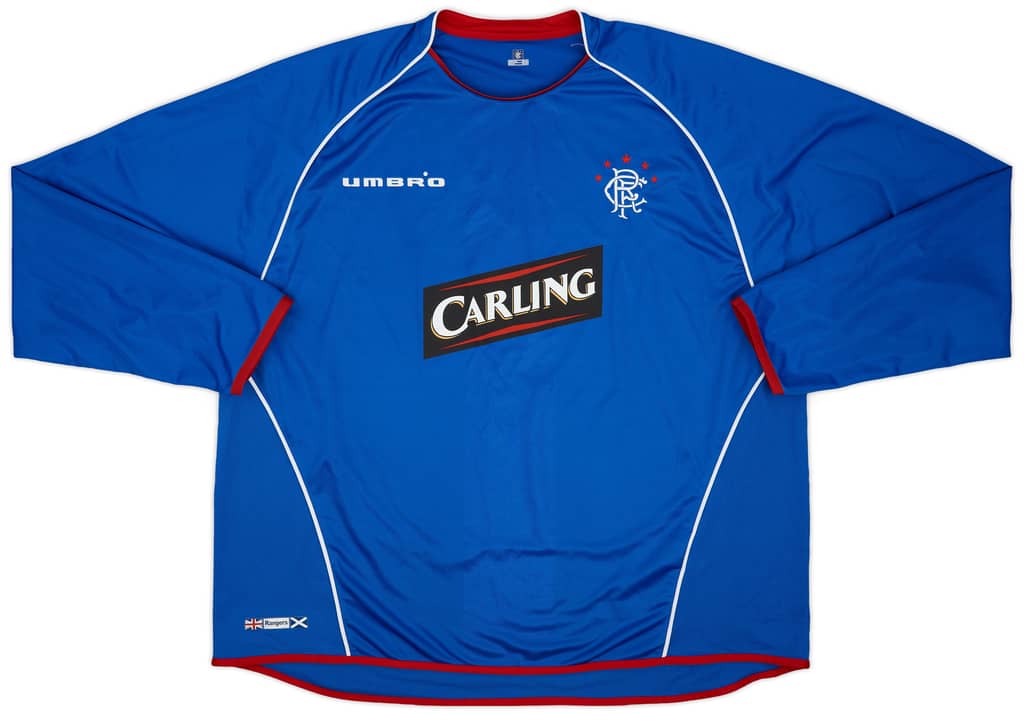 2005-06 Rangers Home L/S Shirt - 6/10 - (3XL)