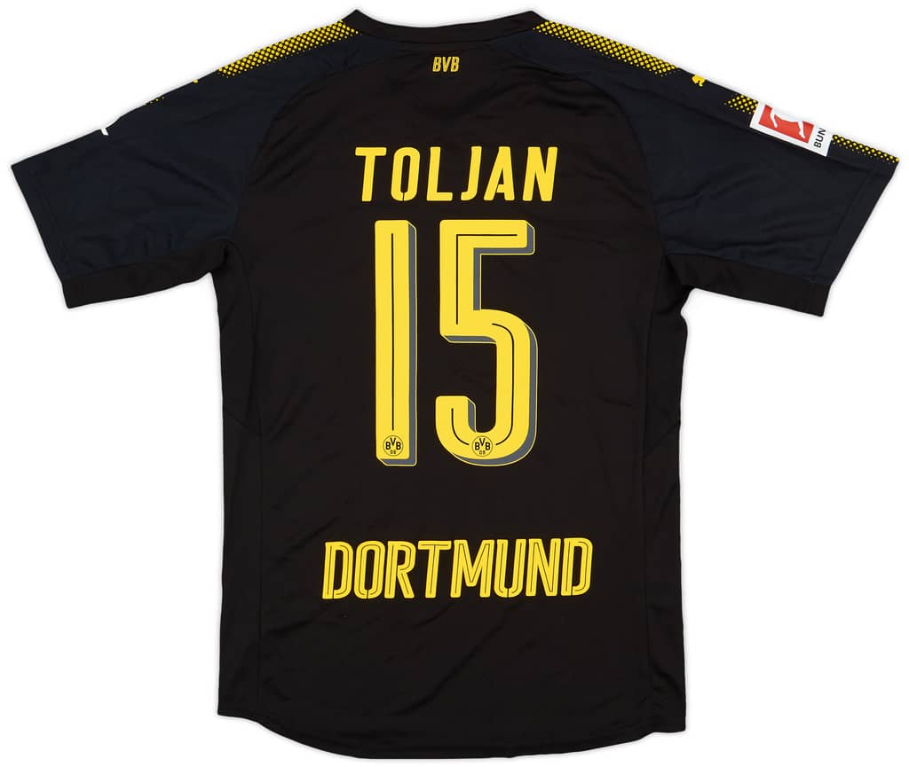 2017-18 Borussia Dortmund Authentic Away Shirt Toljan #15 - 9/10 - (M)