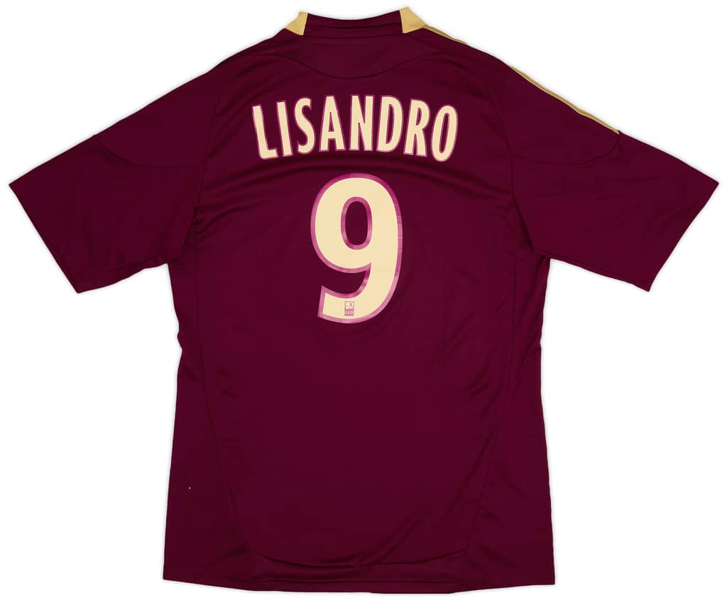2010-11 Lyon Away Shirt Lisandro #9 (M)