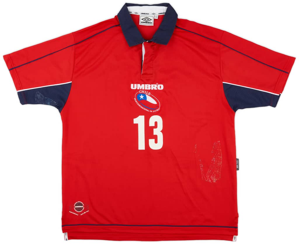 2000-01 Chile Home Shirt Vargas #13 - 5/10 - (XL)