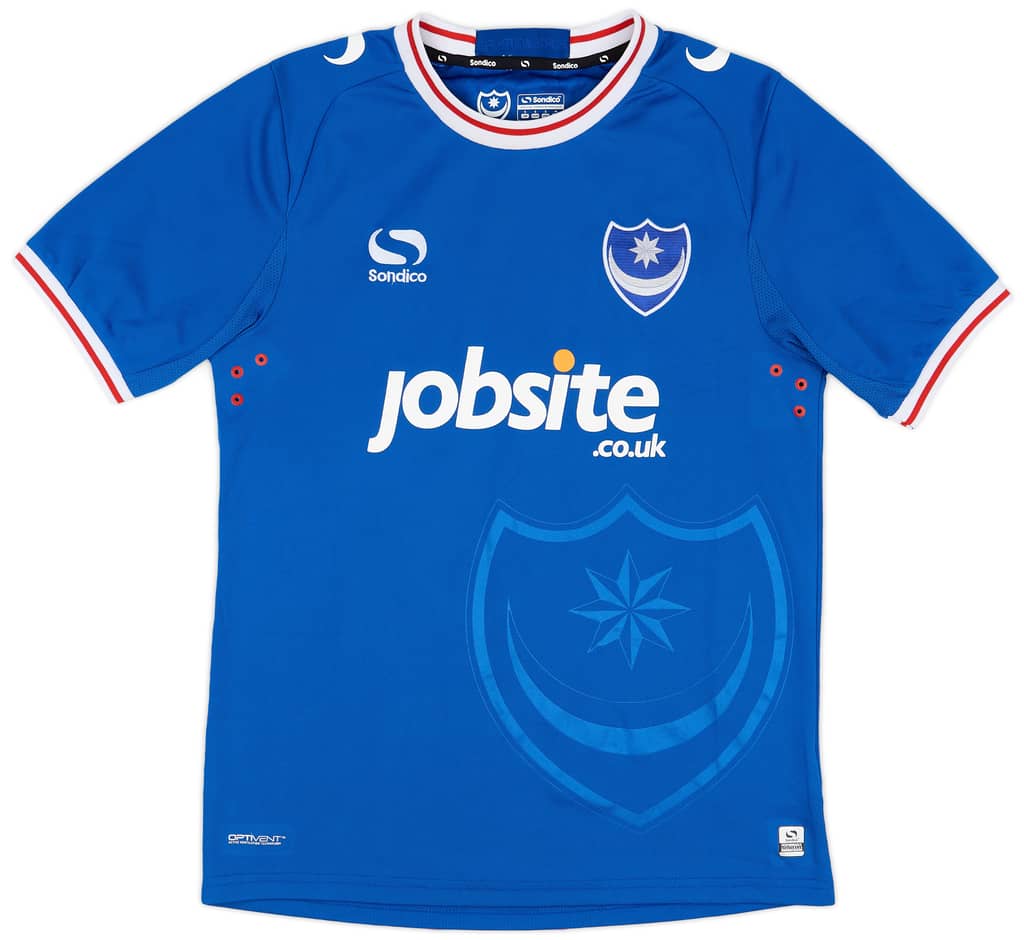 2017-18 Portsmouth Home Shirt - 9/10 - (S)