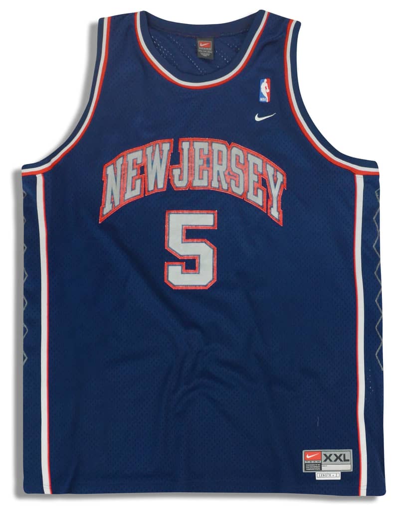 2001-04 New Jersey Nets Kidd #5 Nike Swingman Jersey (Away) XXL
