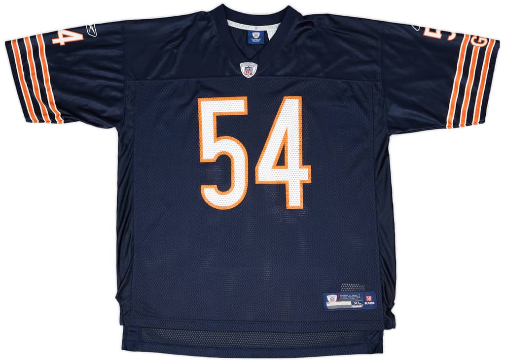 2008-11 Chicago Bears Urlacher #54 Reebok On Field Home Jersey - 9/10 - (XL)