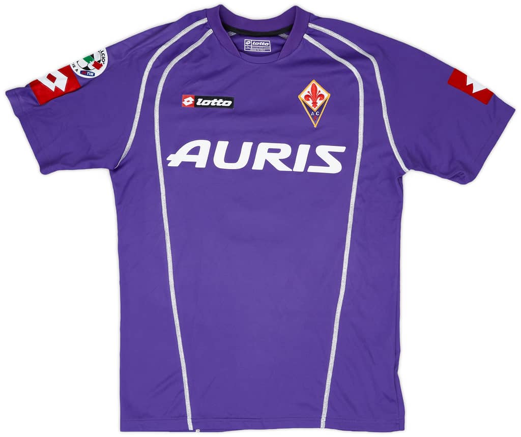 2006-07 Fiorentina Match Worn Home Shirt Pazienza #8