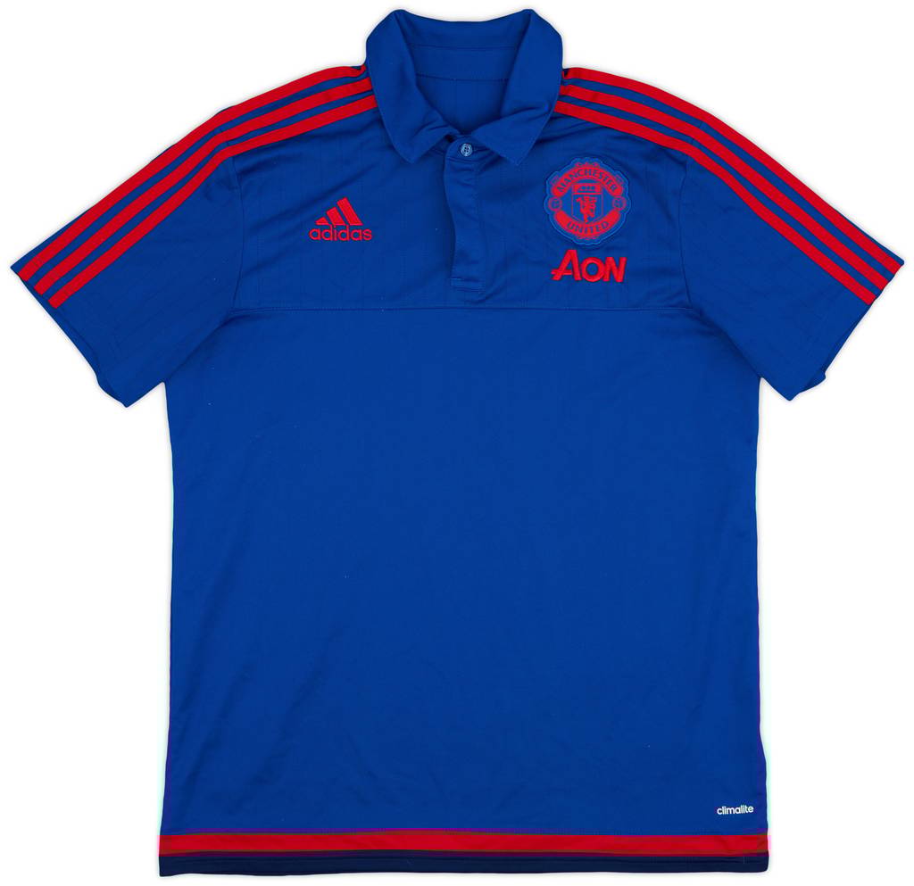 2015-16 Manchester United adidas Polo Shirt - 8/10 - (L)