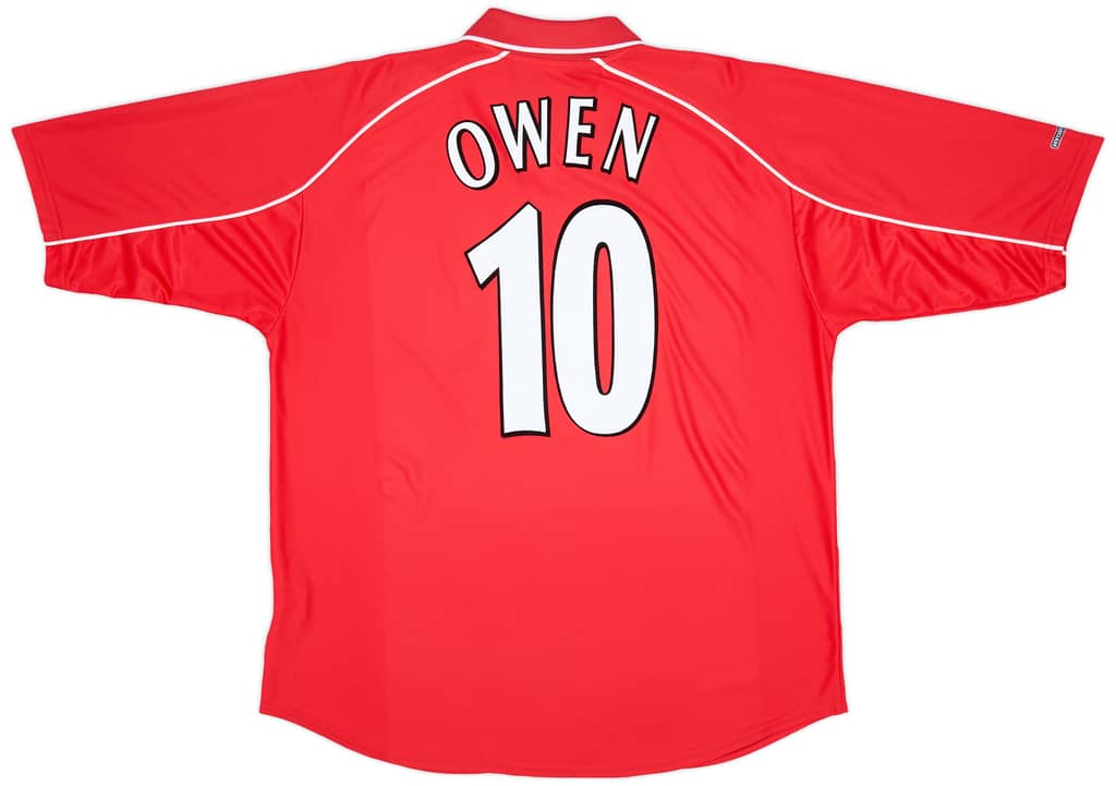 2000-02 Liverpool Home Shirt Owen #10 - 7/10 - (L)