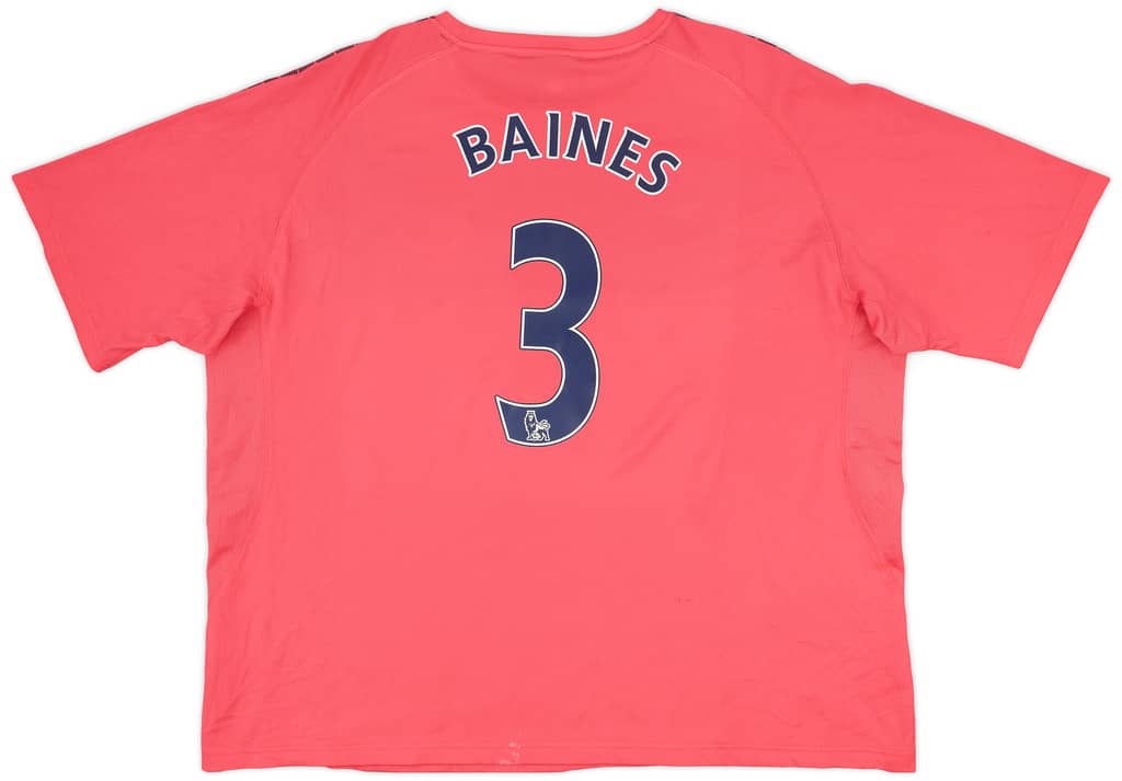 2010-11 Everton Away Shirt Baines #3 - 7/10 - (3XL)