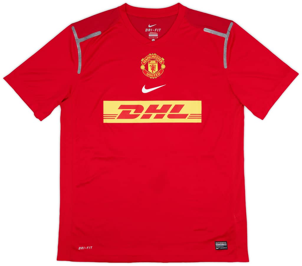 2012-13 Manchester United Player Issue Nike Training Shirt - 9/10 - (L)