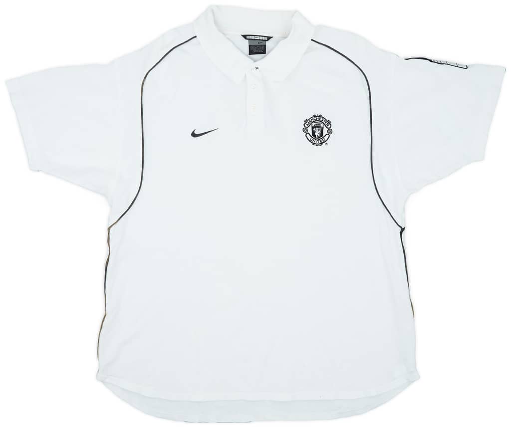 2002-03 Manchester United Nike Polo Shirt - 8/10 - (L)