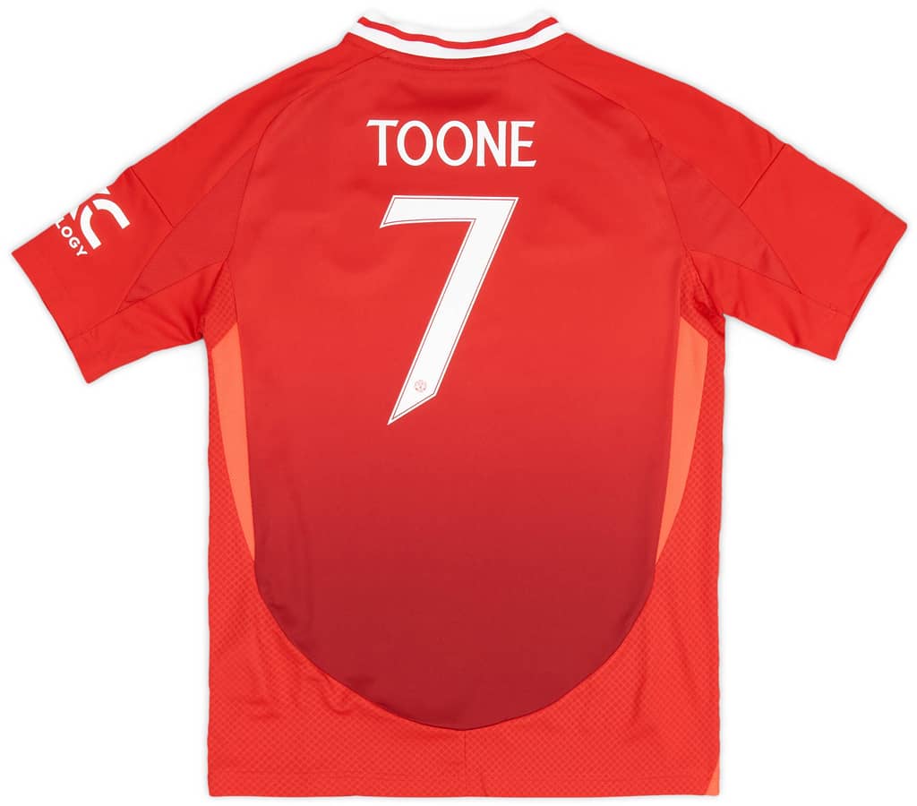 2024-25 Manchester United Women's Home Shirt Toone #7 (KIDS)