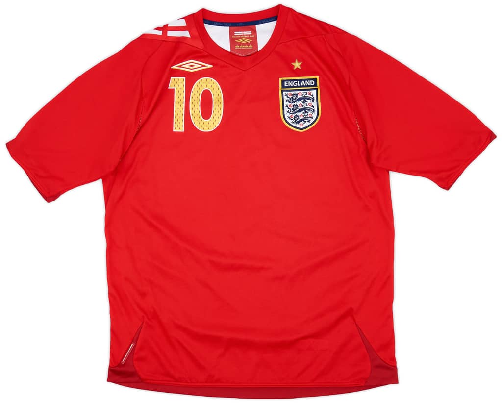2006-08 England Away Shirt Owen #10 - 8/10 - (L)