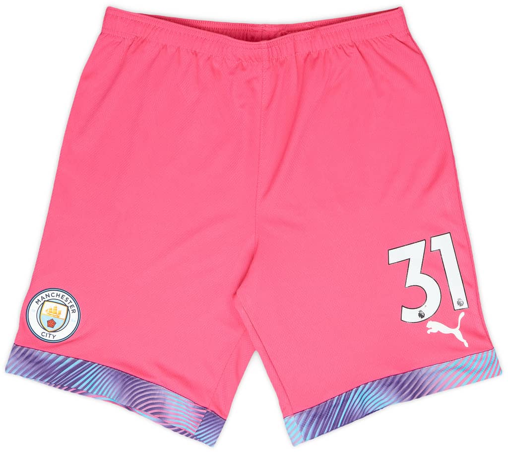 2019-20 Manchester City Match Issue GK Shorts #31 (Ederson)
