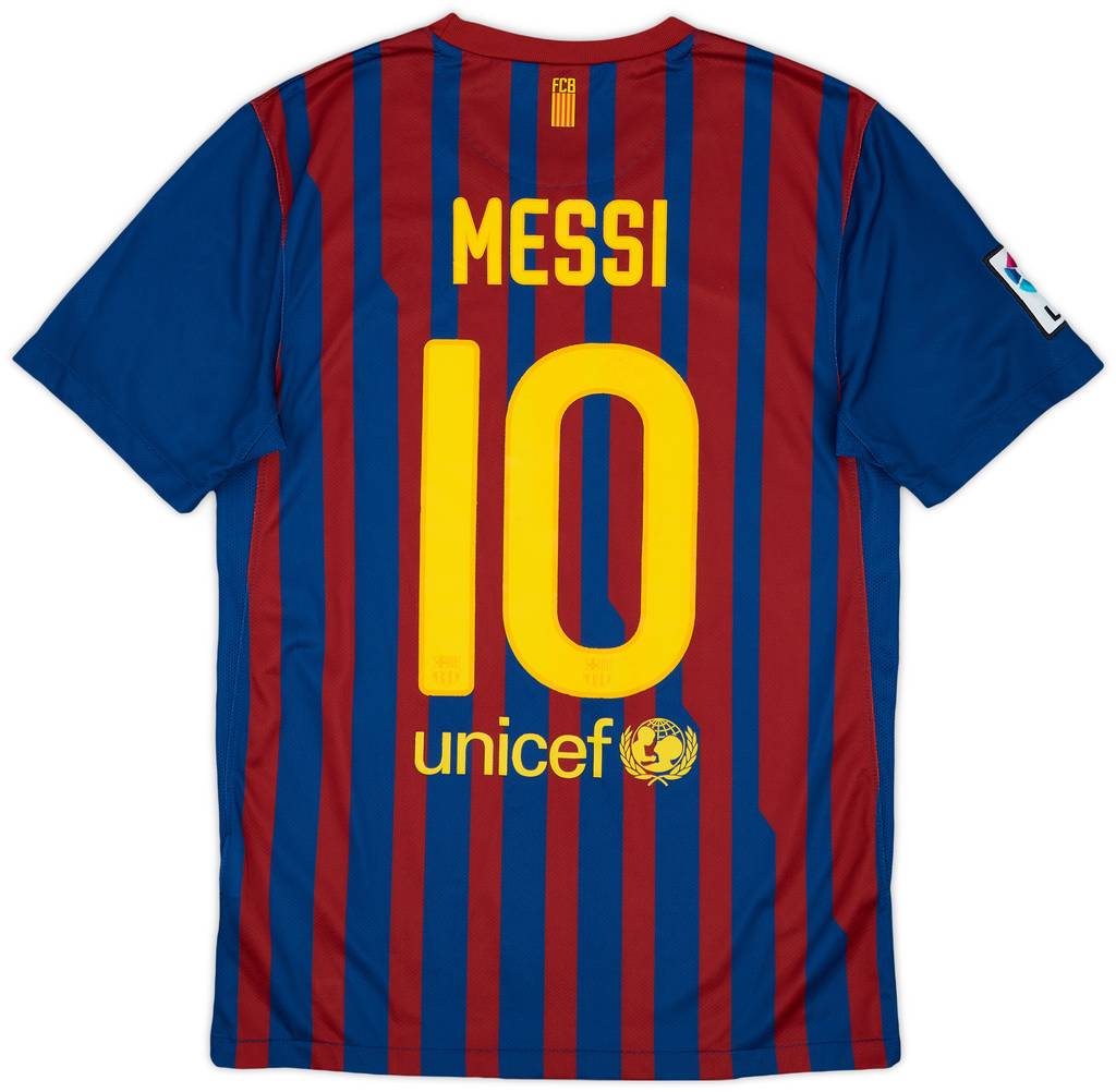 2011-12 Barcelona Home Shirt Messi #10 - 7/10 - (S)