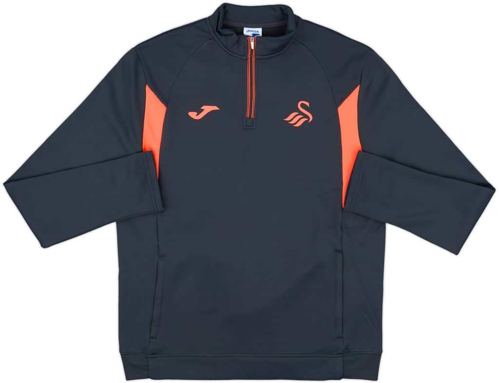 2023-24 Swansea City Joma 1/4 Zip Sweat Top (L)