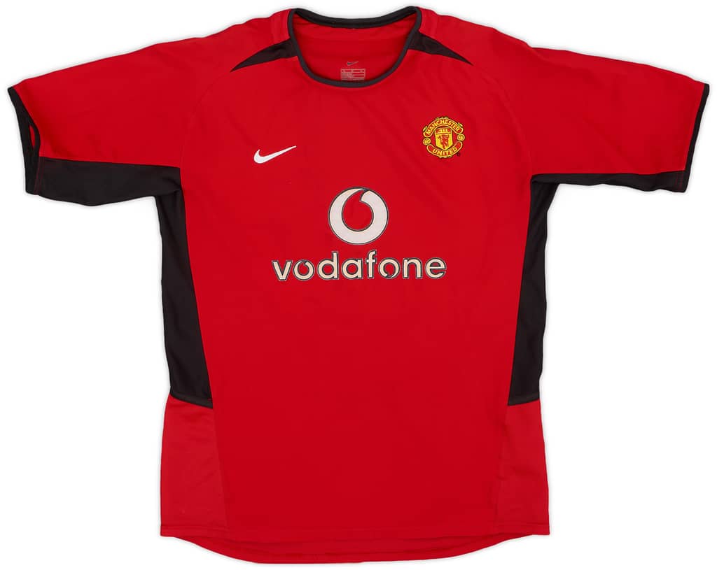 2002-04 Manchester United Home Shirt - 9/10 - (L.Boys)