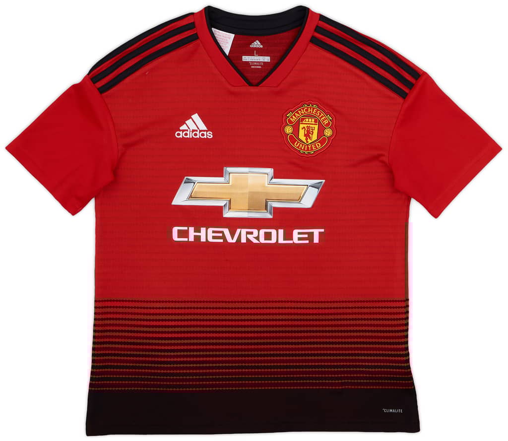 2018-19 Manchester United Home Shirt - 7/10 - (L.Boys)