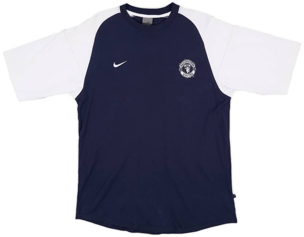 2003-04 Manchester United Nike Cotton Shirt - 10/10 - (L)