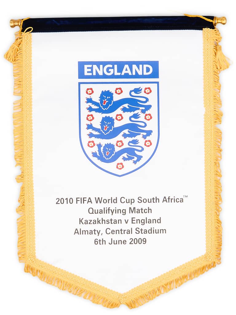 2009 England Match Pennant World Cup 2010 Qualifier (v Kazakhstan)